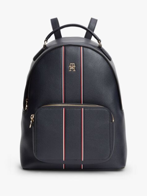 Blue Signature Pebble Grain Dome Backpack  Women
