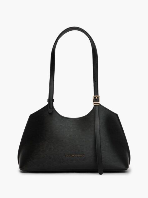 Black Modern Textured Tote Bag  Women