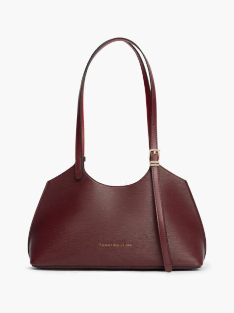 Red Modern Textured Tote Bag  Women