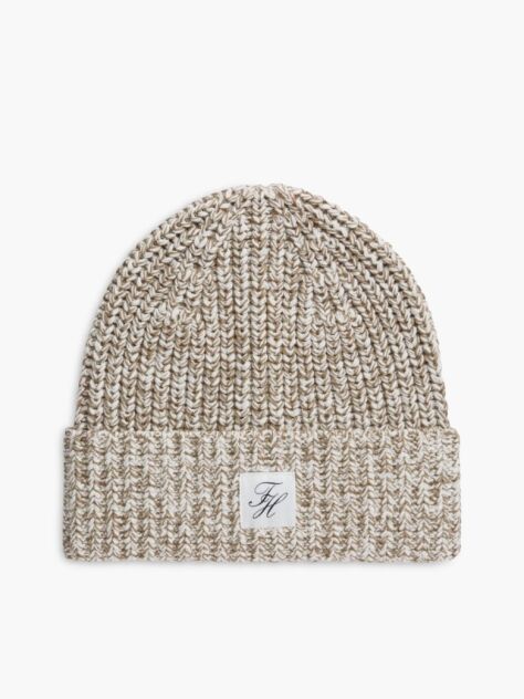 Beige Neppy Chunky Beanie  Women