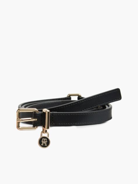 Black The American Icon Padlock Leather Belt  Women