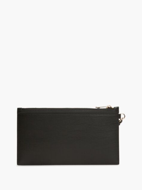 Black Hilfiger Icon Debossed Wrist Pouch  Women
