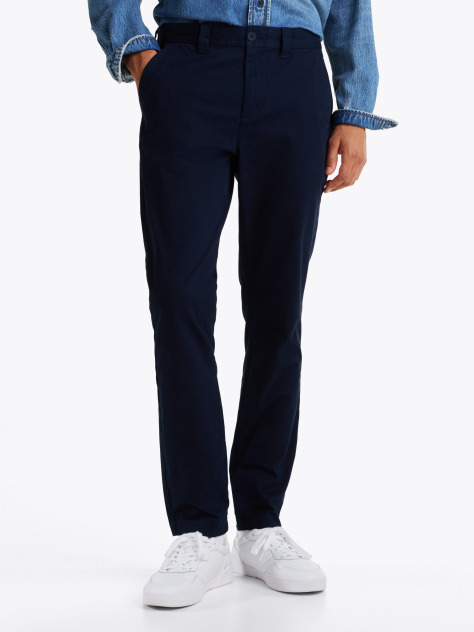 Blue Austin Stretch Cotton Slim Chinos  Men