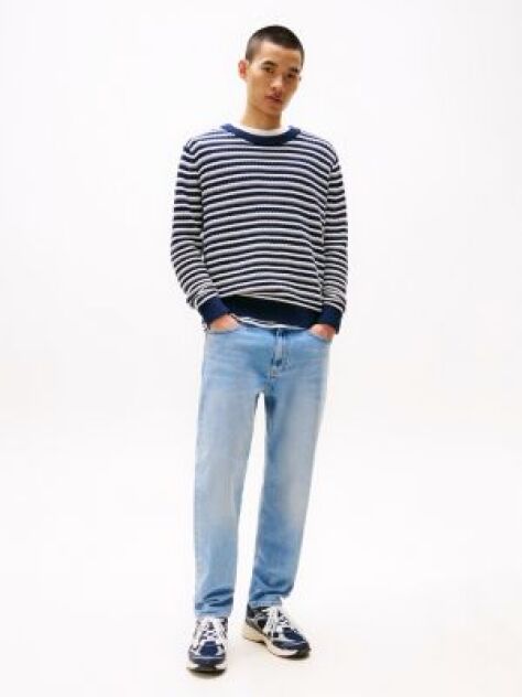 Denim Isaac Whiskered Relaxed Tapered Jeans  Men