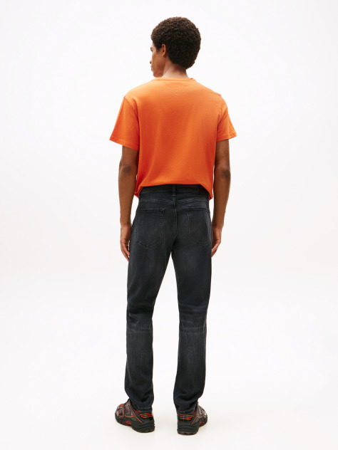 Denim Austin Black Slim Tapered Leg Jeans  Men