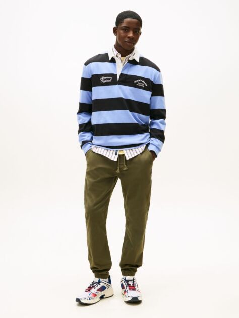 Green Scanton Canvas Joggers  Men