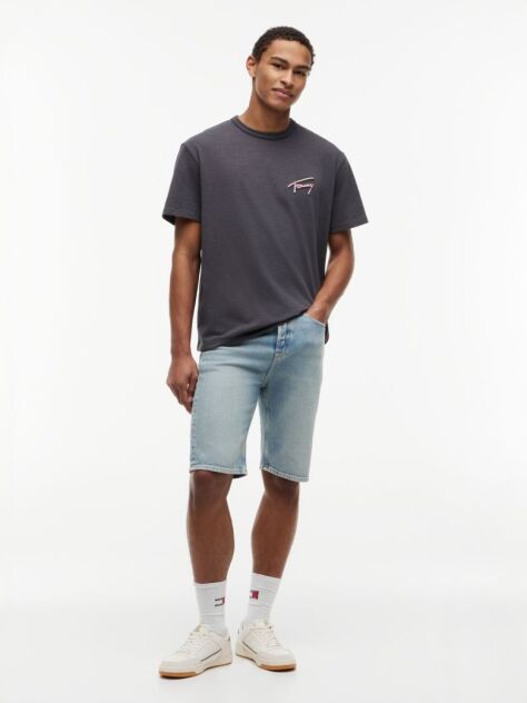 Grey Back Graphic Textured Relaxed T-Shirt  Men