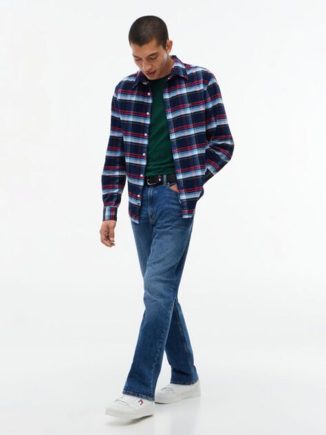 Multi Regular Fit Pattern Dobby Corduroy Shirt  Men