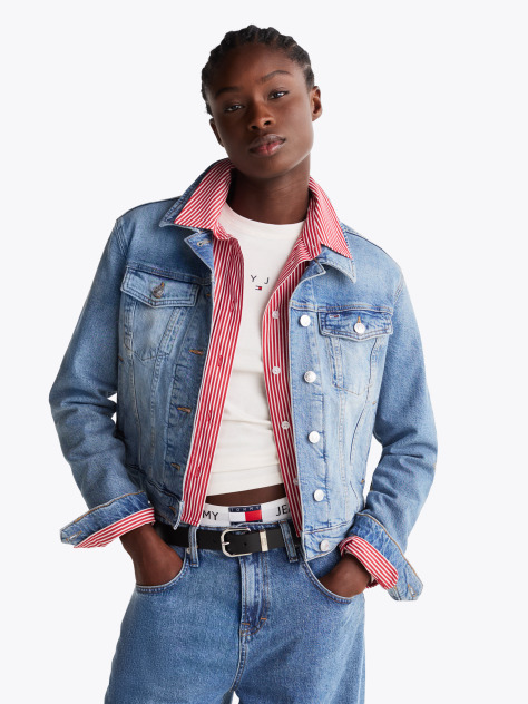 Denim Denim Slim Trucker Jacket  Women
