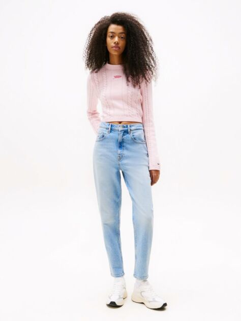 Denim Ultra High Rise Tapered Mom Jeans  Women