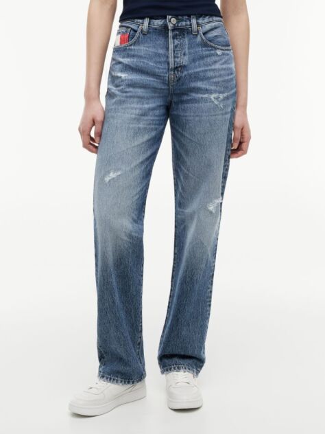 Denim Vintage Mid Rise Slim Straight Jeans  Women