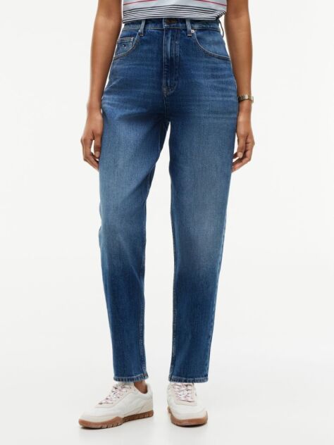 Denim High Rise Tapered Mom Jeans  Women