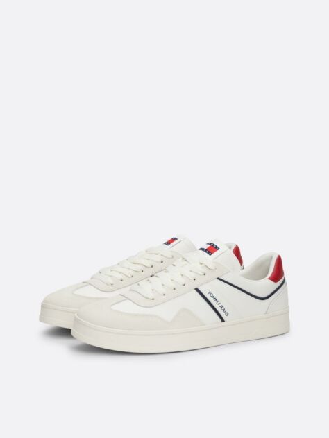 Multi Retro Suede Cupsole Trainers  Men
