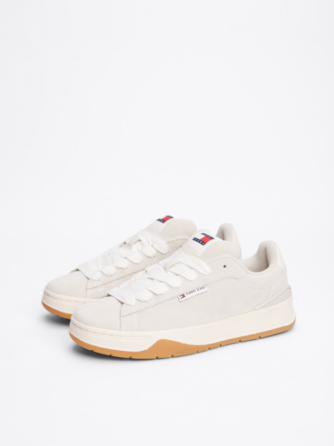 Grey Suede Lace-Up Trainers  Women