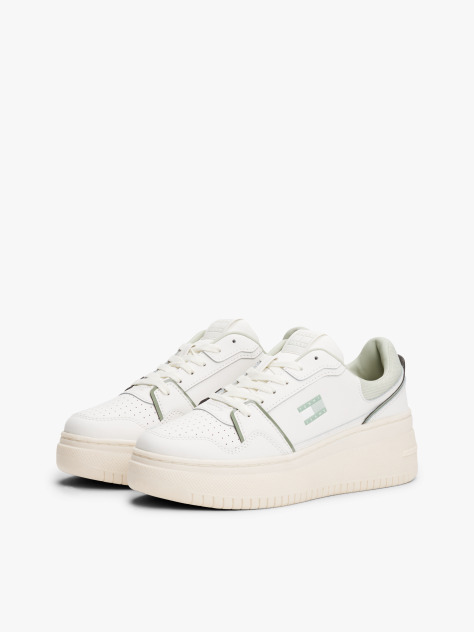 Multi Fine Cleat Platform Retro Basketball Trainers  Women