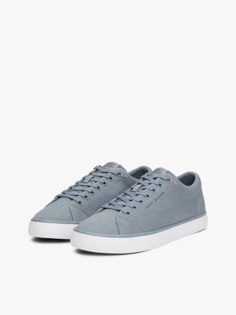 Grey Logo Patch Trainers  Men