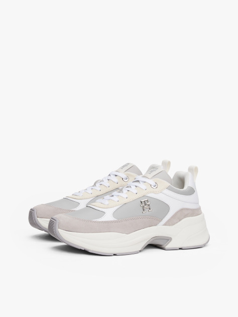 Grey TH Monogram Chunky Trainers  Women