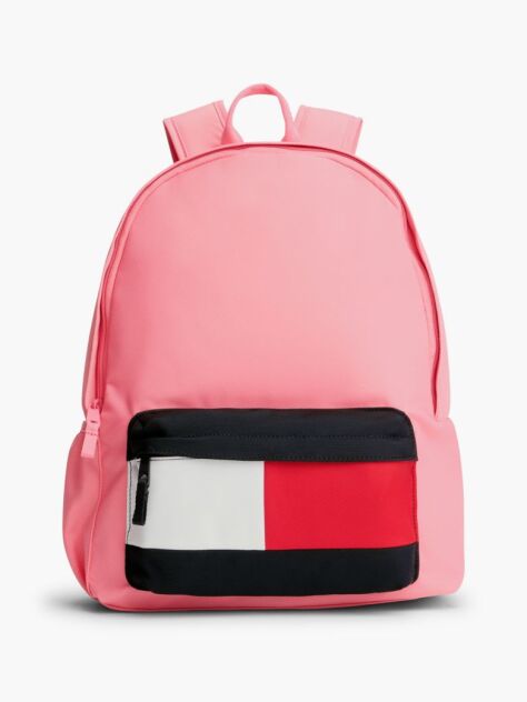 Pink Kids' Essential Signature Colour-Blocked Pocket Backpack  Kids Unisex