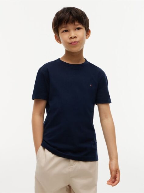 Blue Essential Organic Cotton T-Shirt  Boys