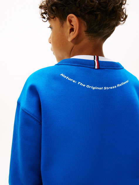 Blue Sweatshirt With Patch  Boys