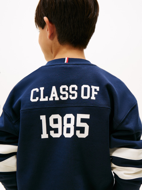 Blue Varsity Back Logo Colour-Blocked Sweatshirt  Boys