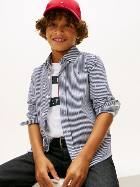 Multi Cotton Stripe Shirt  Boys