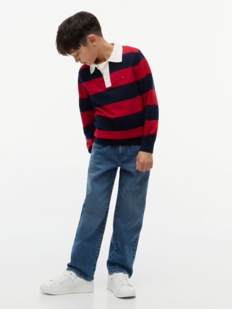 Blue Vintage Wash Relaxed Jeans  Boys
