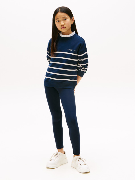 Blue Logo Full Length Leggings  Girls
