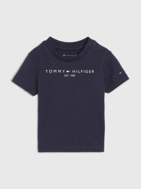 Blue Flag Embroidery Logo T-Shirt  Newborn