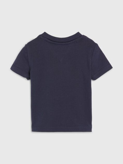 Blue Flag Embroidery Logo T-Shirt  Newborn