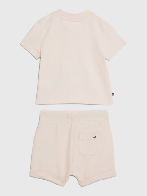 Pink Essential T-Shirt And Shorts Set  Newborn