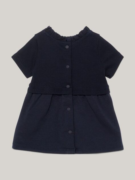 Blue Essential Ruffle Collar Mini Dress  Newborn
