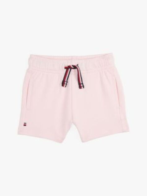 Pink Signature Tape Drawstring Shorts  Newborn