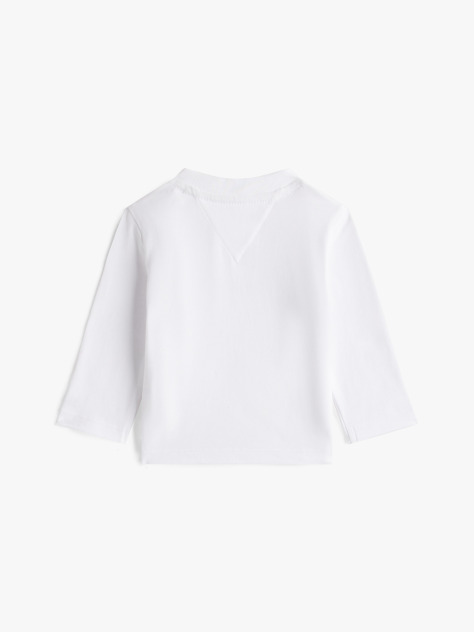 White Logo Long Sleeve T-Shirt  Newborn
