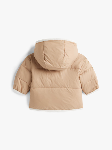 Beige Reversible Teddy Fleece Jacket  Newborn