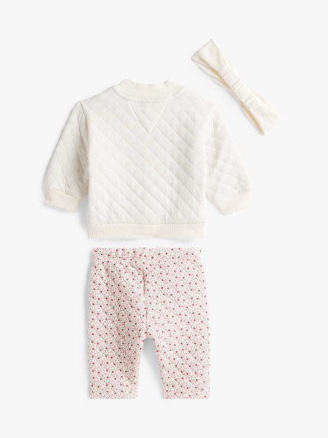 Beige Bomber And Pant Set Giftbox  Newborn