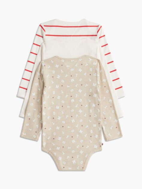 Multi 3-Pack Essential Long Sleeve Bodysuits  Newborn