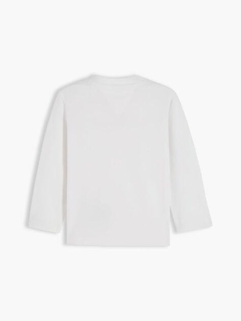 White Logo Long Sleeve T-Shirt  Newborn