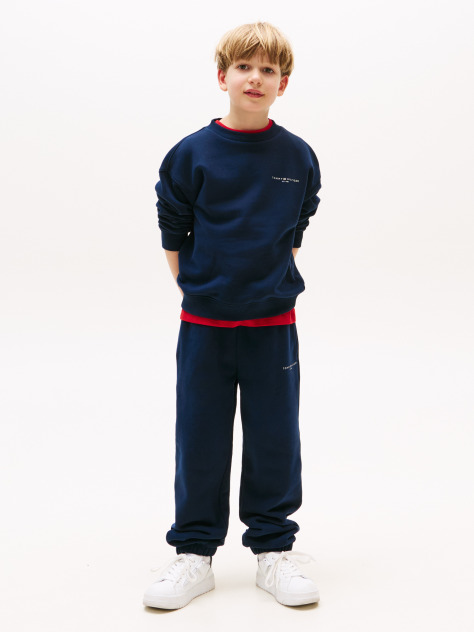 Blue Logo Cuffed Joggers  Kids Unisex