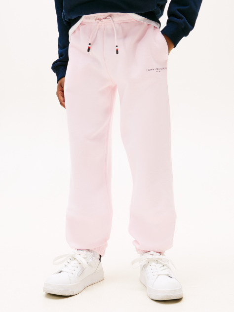 Pink Logo Cuffed Joggers  Kids Unisex