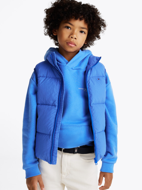 Blue Back Logo Padded Vest  Kids Unisex