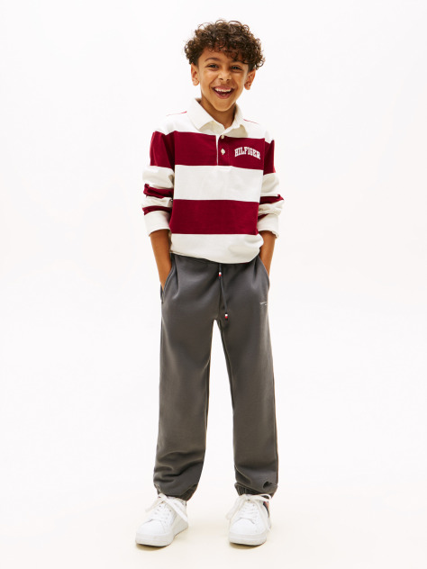 Grey Brushed Fleece Regular Joggers  Kids Unisex
