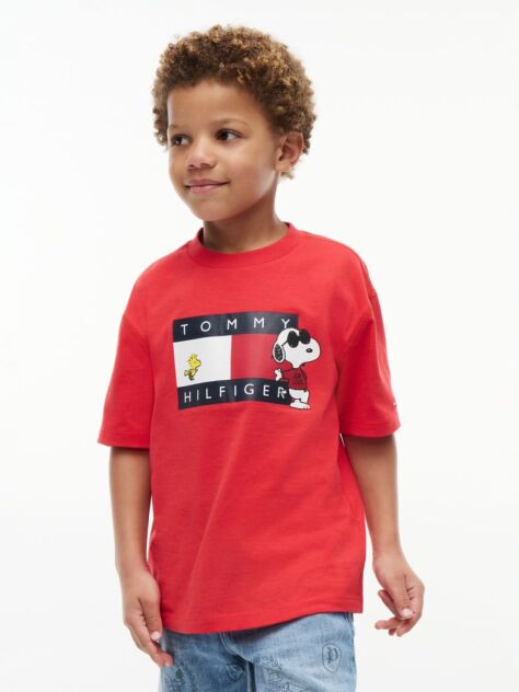 Red Peanuts® Flag Graphic Jersey T-Shirt  Kids Unisex