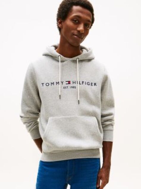 Grey TOMMY LOGO HOODY  Men
