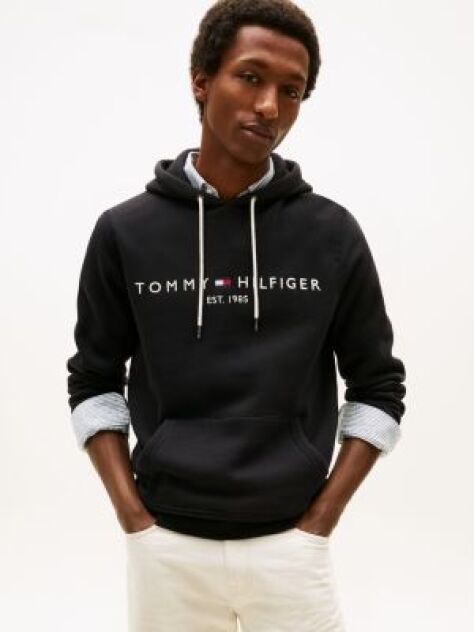 Black TOMMY LOGO HOODY  Men