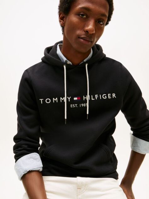 Black TOMMY LOGO HOODY  Men