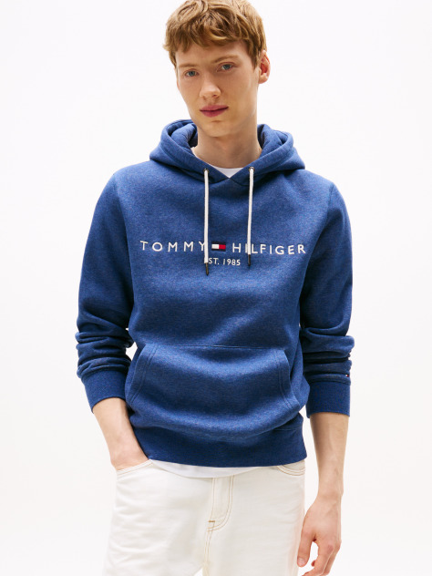 Blue Tommy Logo Hoody  Men
