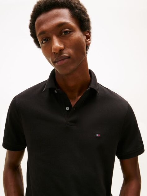 Black 1985 Collection Regular Fit Pique Polo  Men