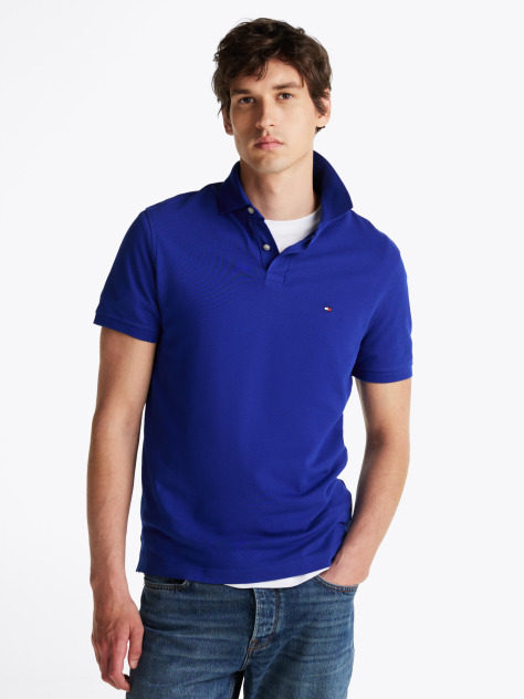 Blue 1985 Collection Regular Fit Pique Polo  Men