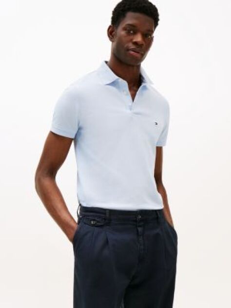 Blue 1985 Collection Slim Fit Pique Polo  Men